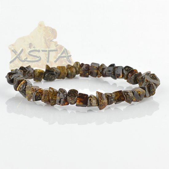 Amber bracelet polished beads